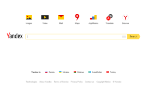 محرك البحث ياندكس Yandex