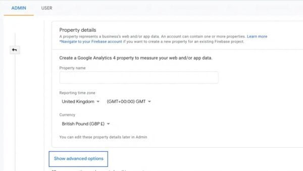 التسجيل في Google Analytics