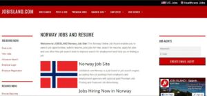 مَوقع Jobisland للحصول على عَقد عمل في النرويج.