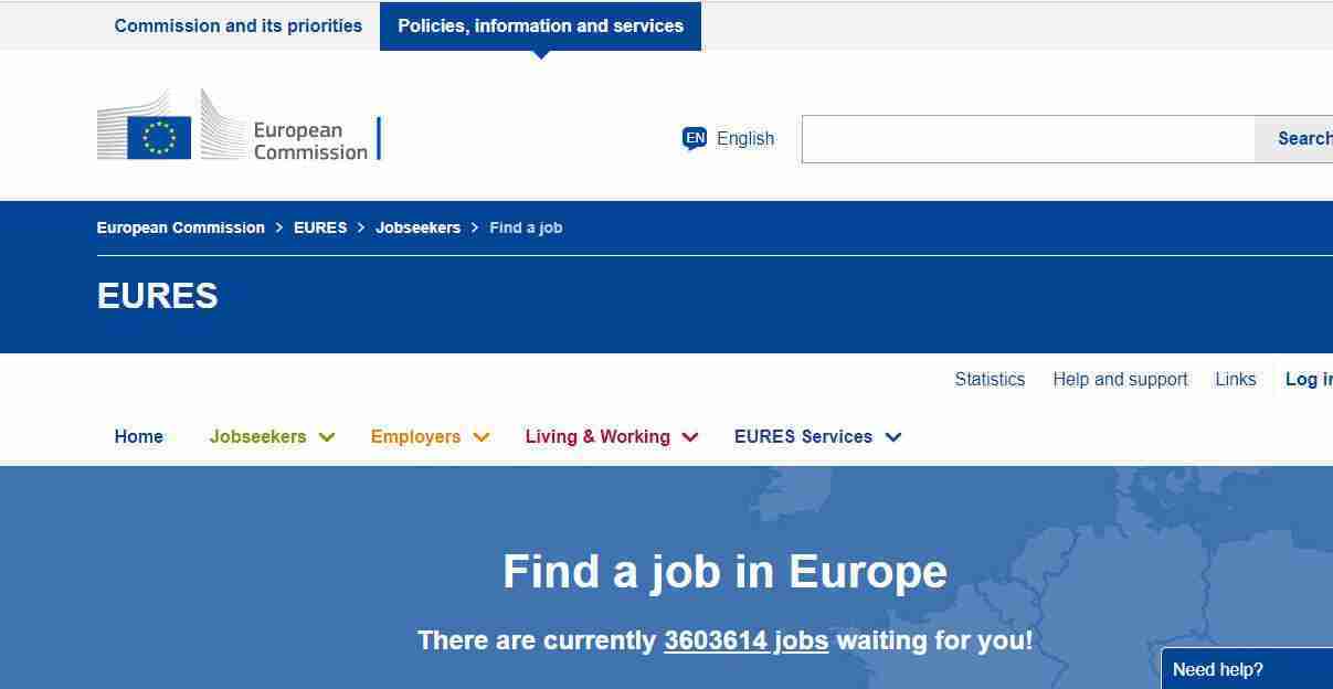 بوابة EURES لإيجاد فرصة عمل أو وظيفة في ألمانيا