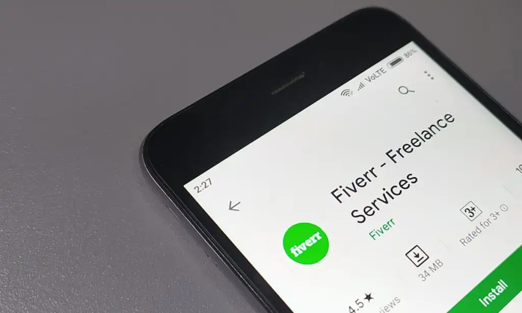 تطبيق Fiverr لربح المال من خلال هاتفك
