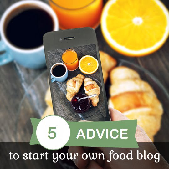 نصائح إنشاء مدونة عن وصفات الطعام